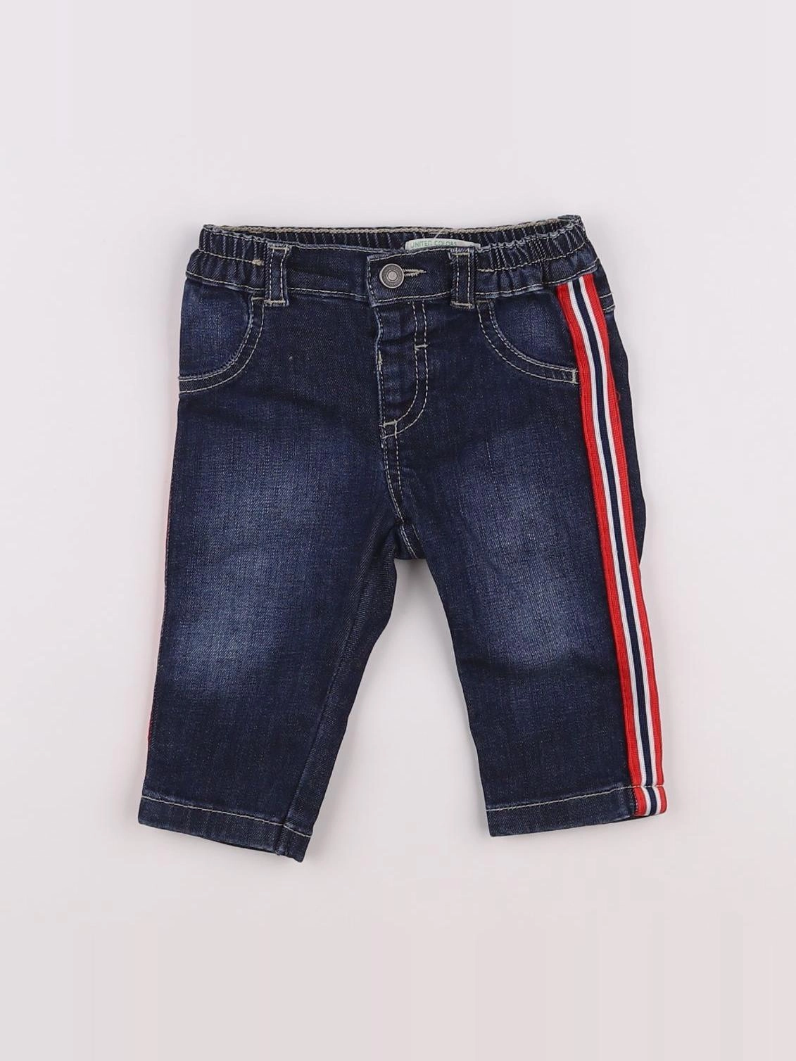 Benetton - jean bleu - 6 mois