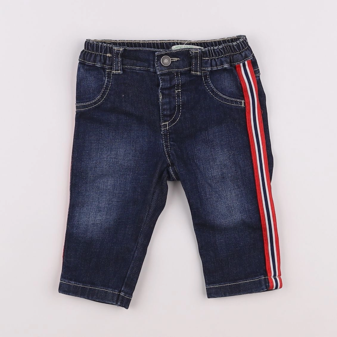 Benetton - jean bleu - 6 mois