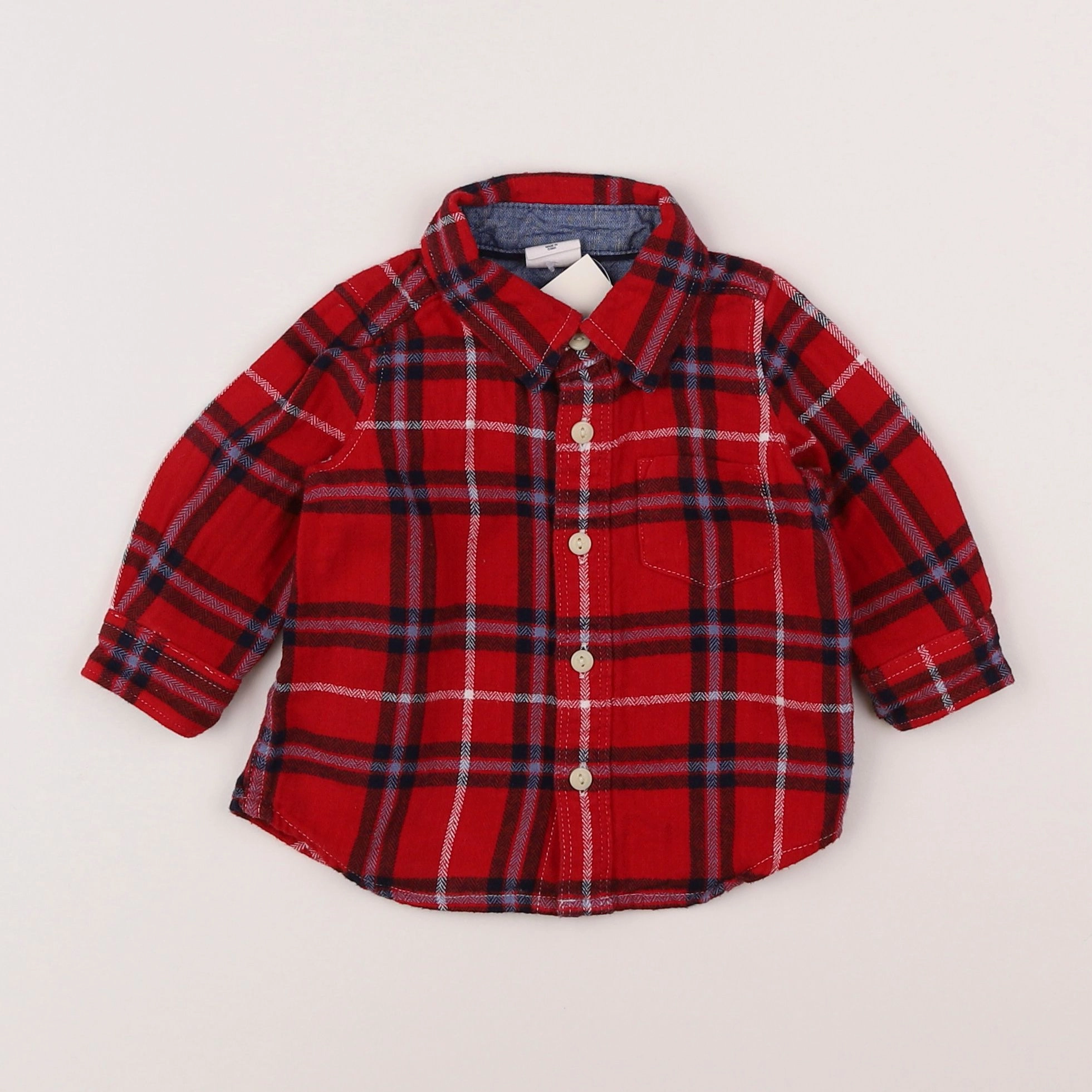 GAP - chemise rouge - 6 mois