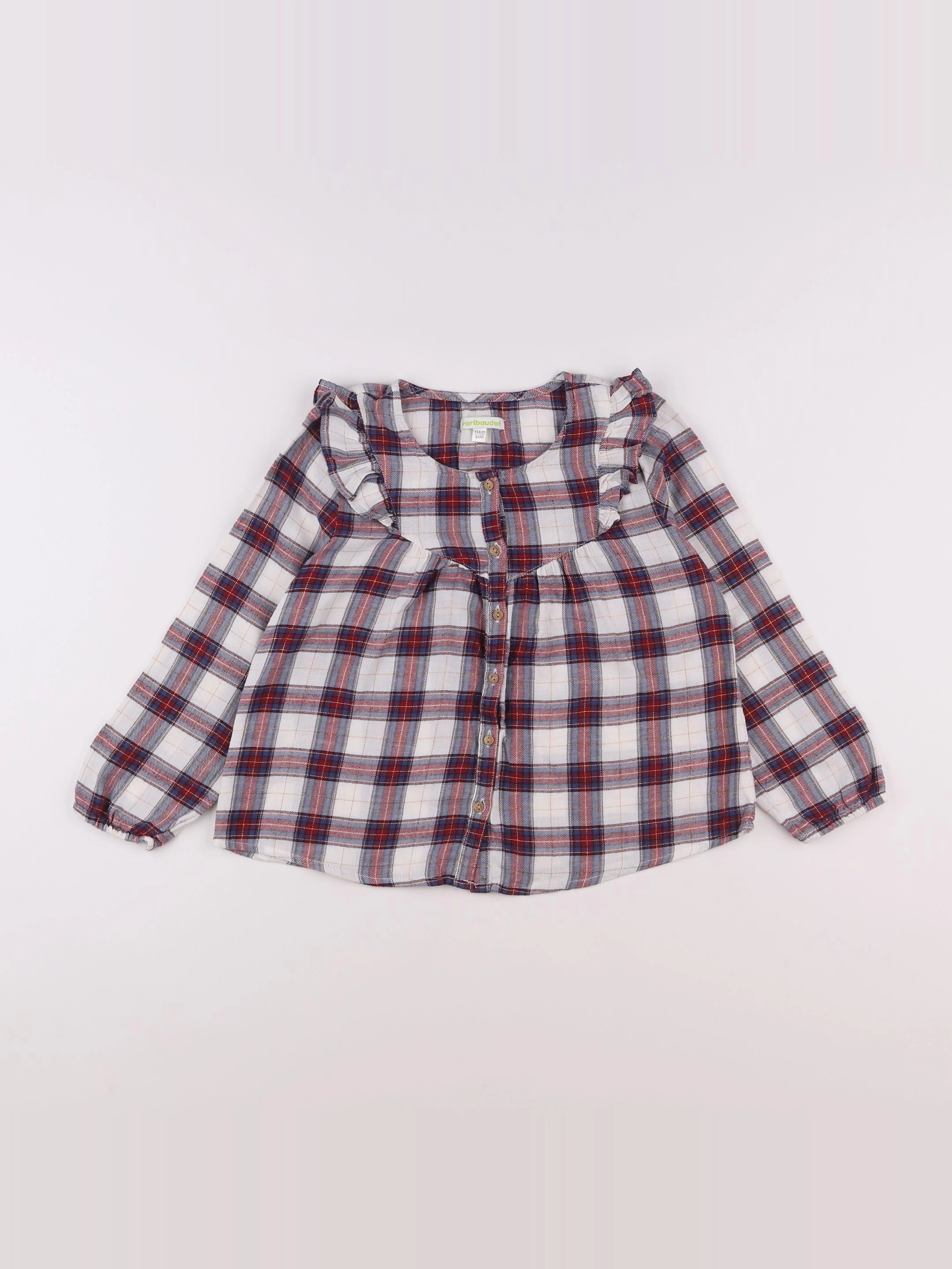 Vertbaudet - blouse rouge - 9 ans