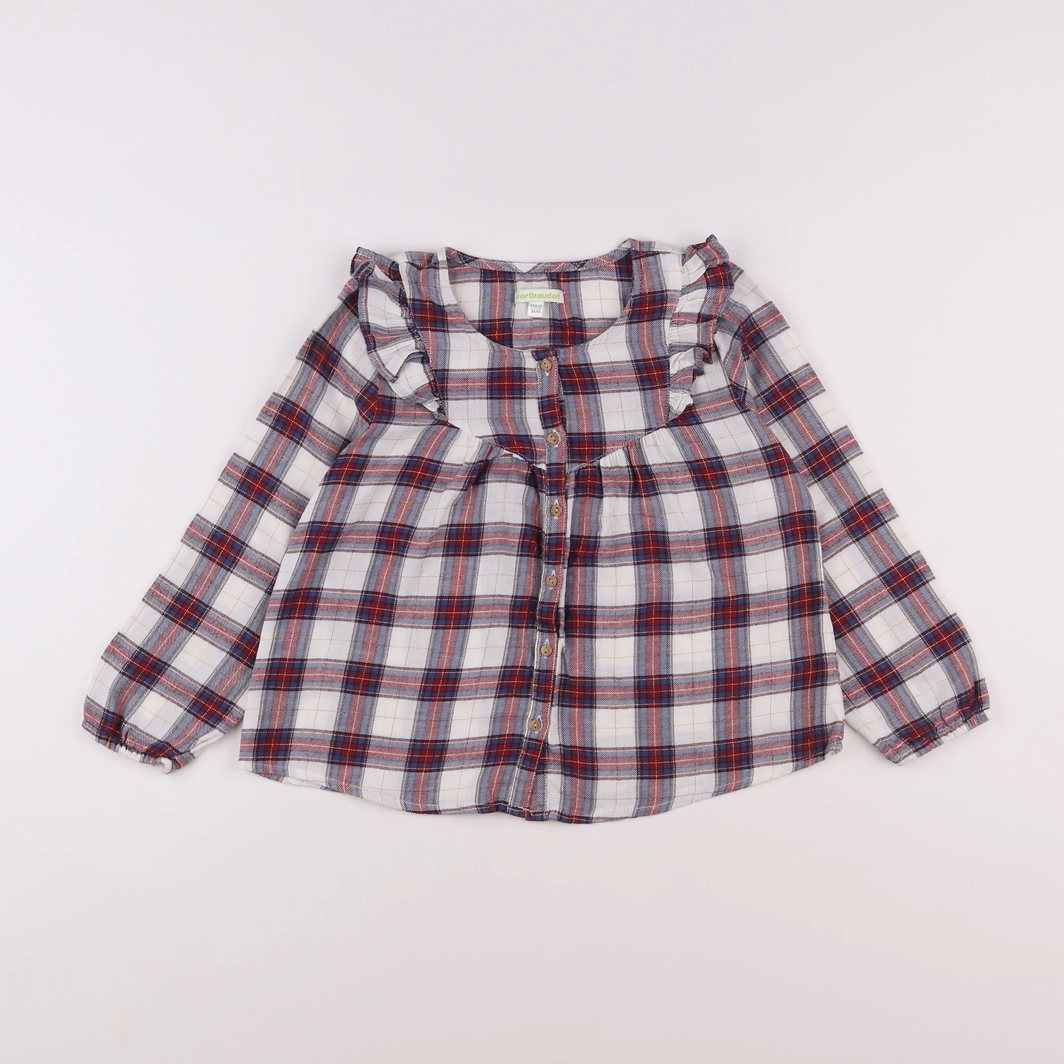 Vertbaudet - blouse rouge - 9 ans