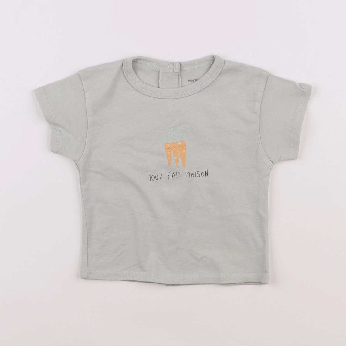 Vertbaudet - tee-shirt vert - 6 mois