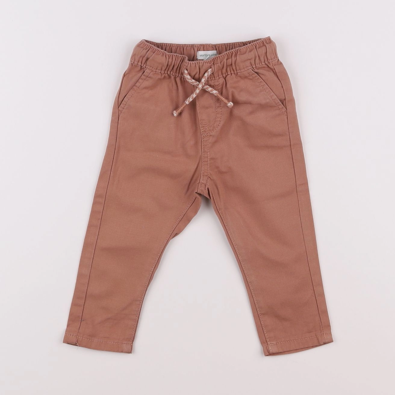 Vertbaudet - pantalon marron - 6 mois
