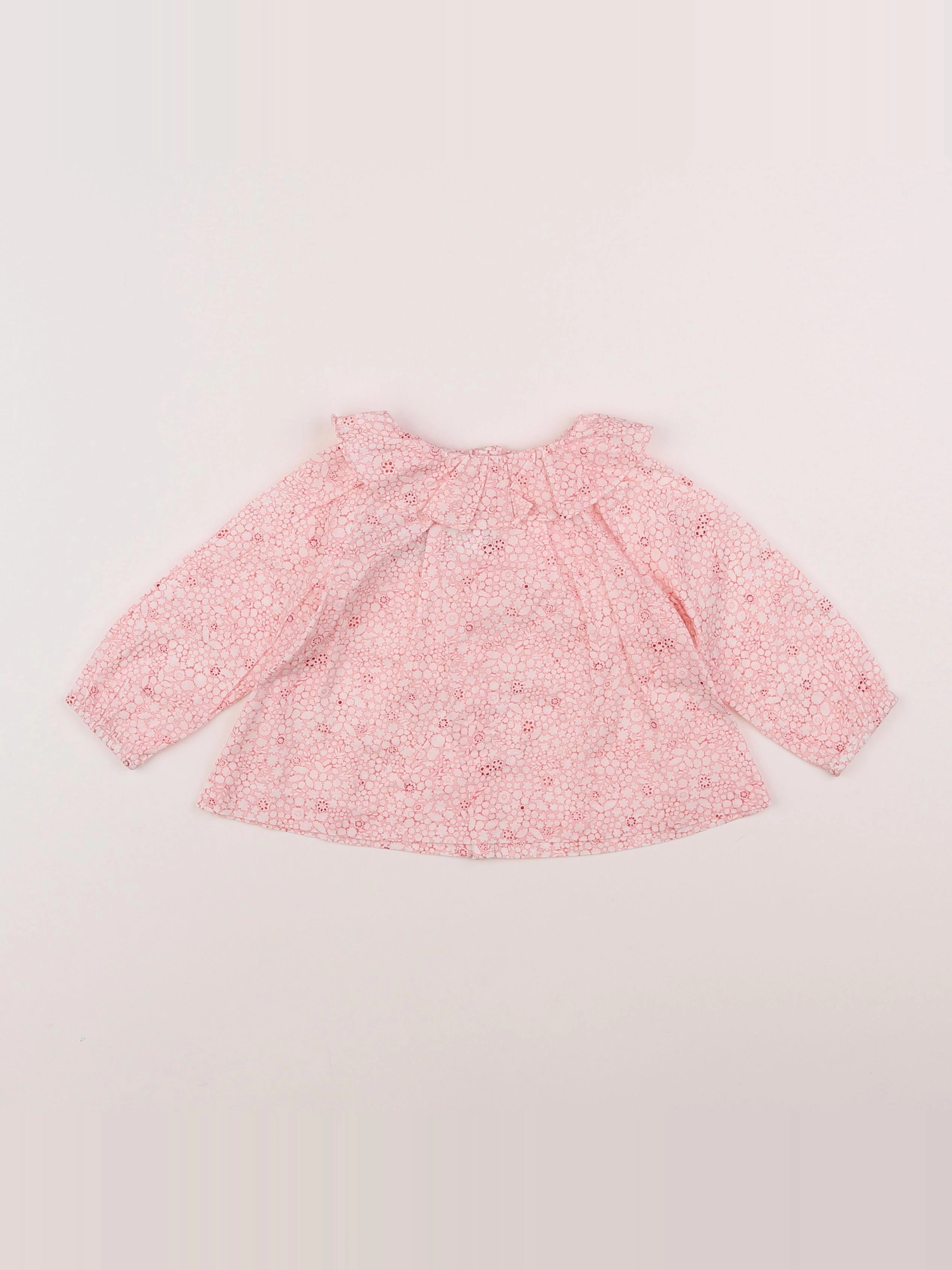 Jacadi - blouse liberty rose - 12 mois