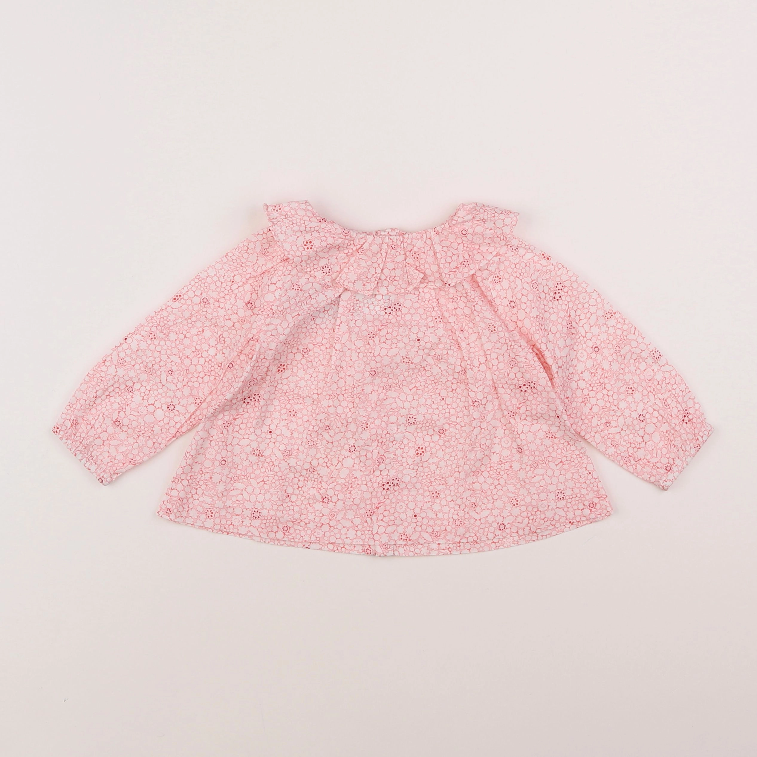 Jacadi - blouse liberty rose - 12 mois