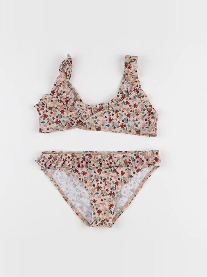 Frangin Frangine - maillot de bain fleurs nude - 12 ans