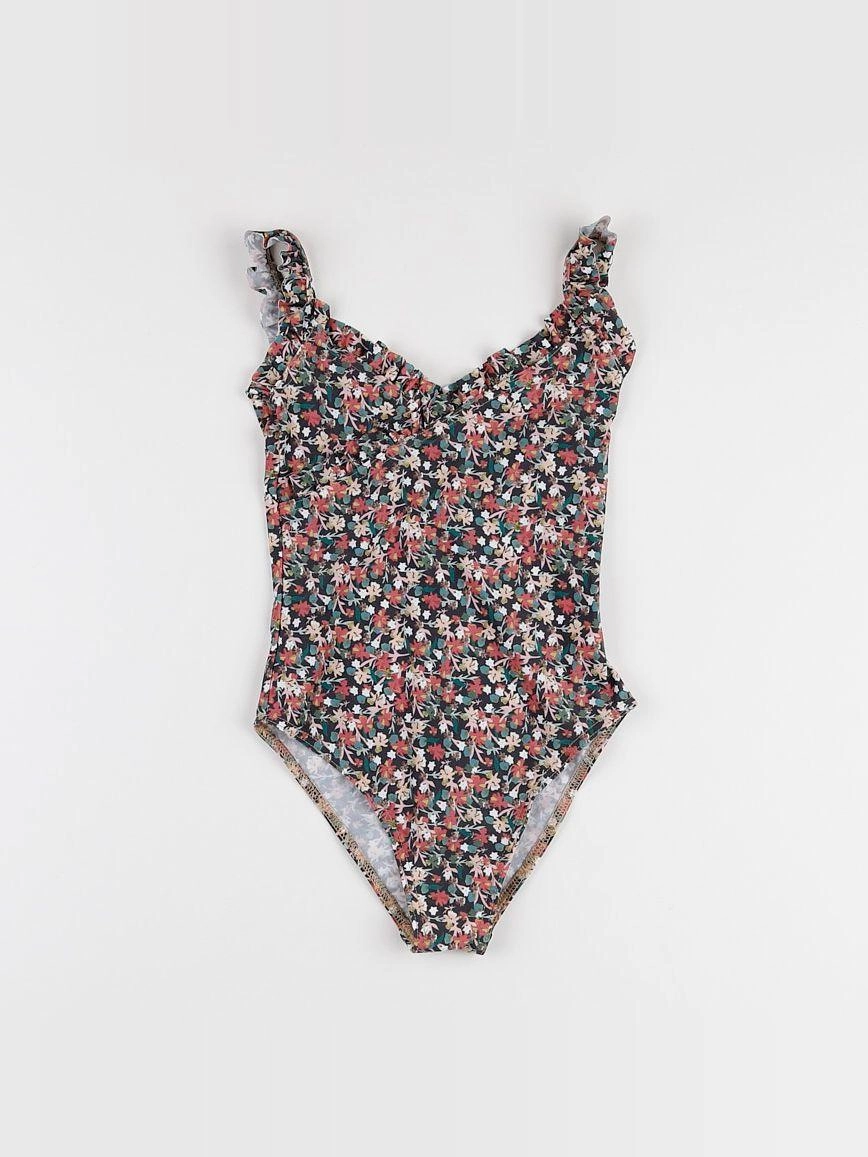 Frangin Frangine - maillot de bain fleurs foncées - 2 ans