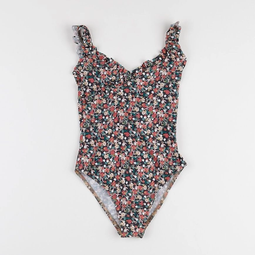 Frangin Frangine - maillot de bain fleurs foncées - 4 ans