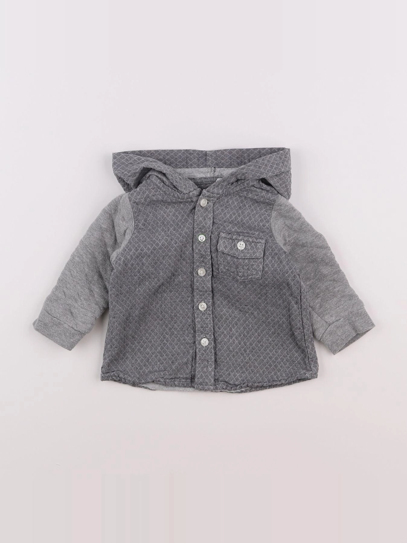 IKKS - sweat gris - 6 mois
