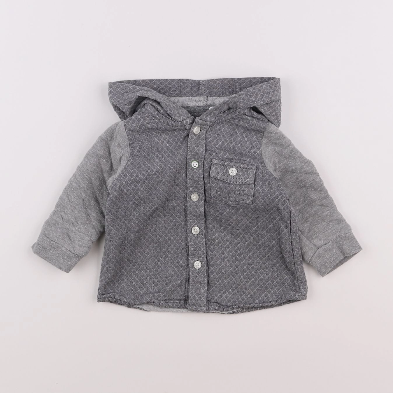 IKKS - sweat gris - 6 mois