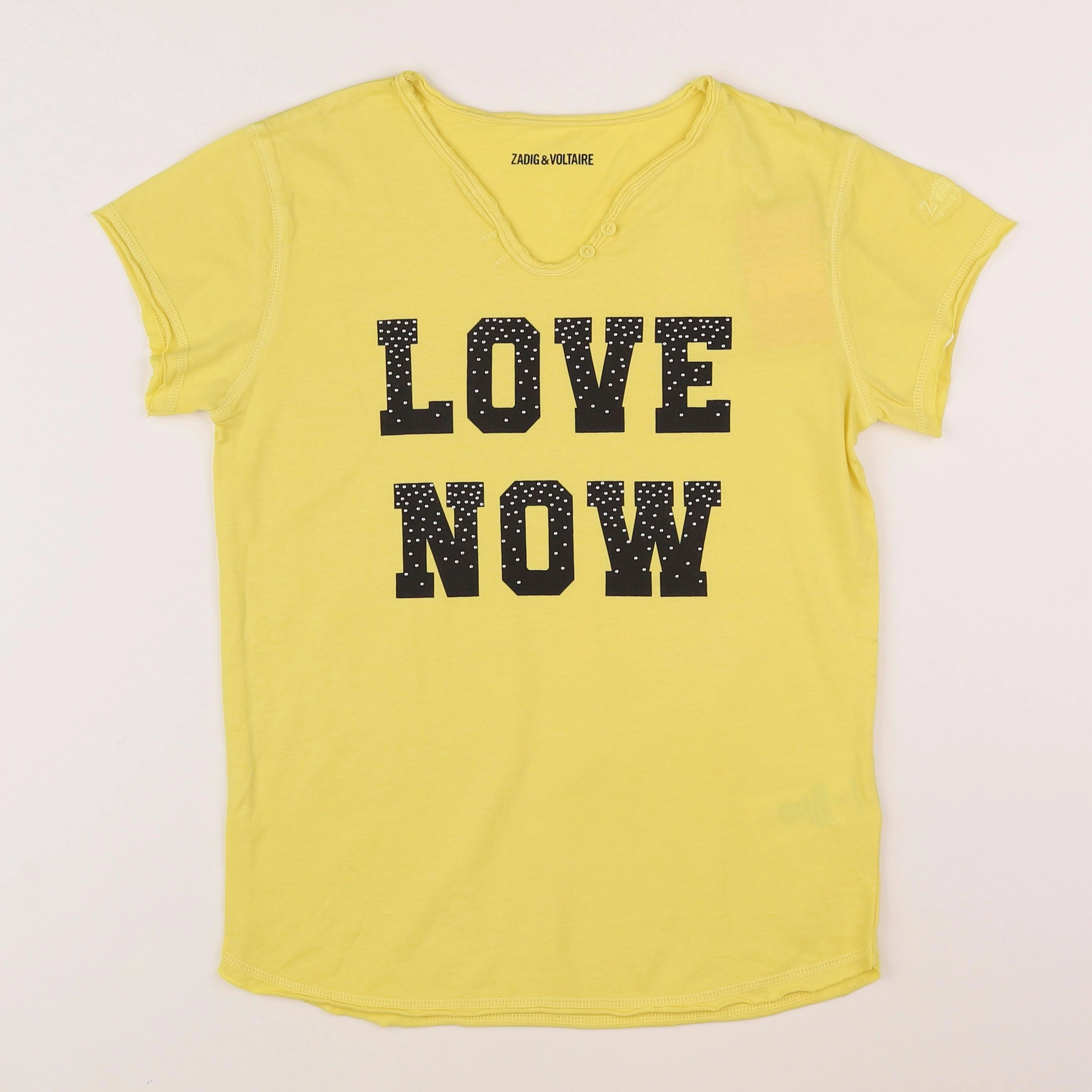 Zadig & Voltaire - tee-shirt jaune - 14 ans