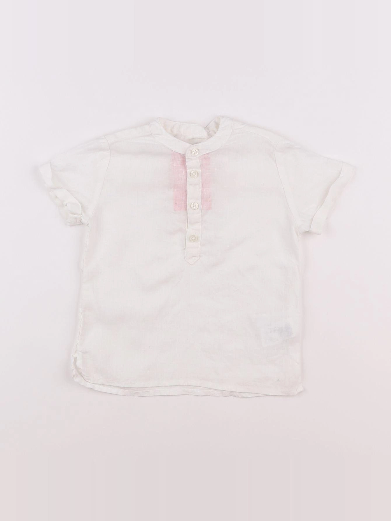 Boutchou - chemise blanc - 12 mois