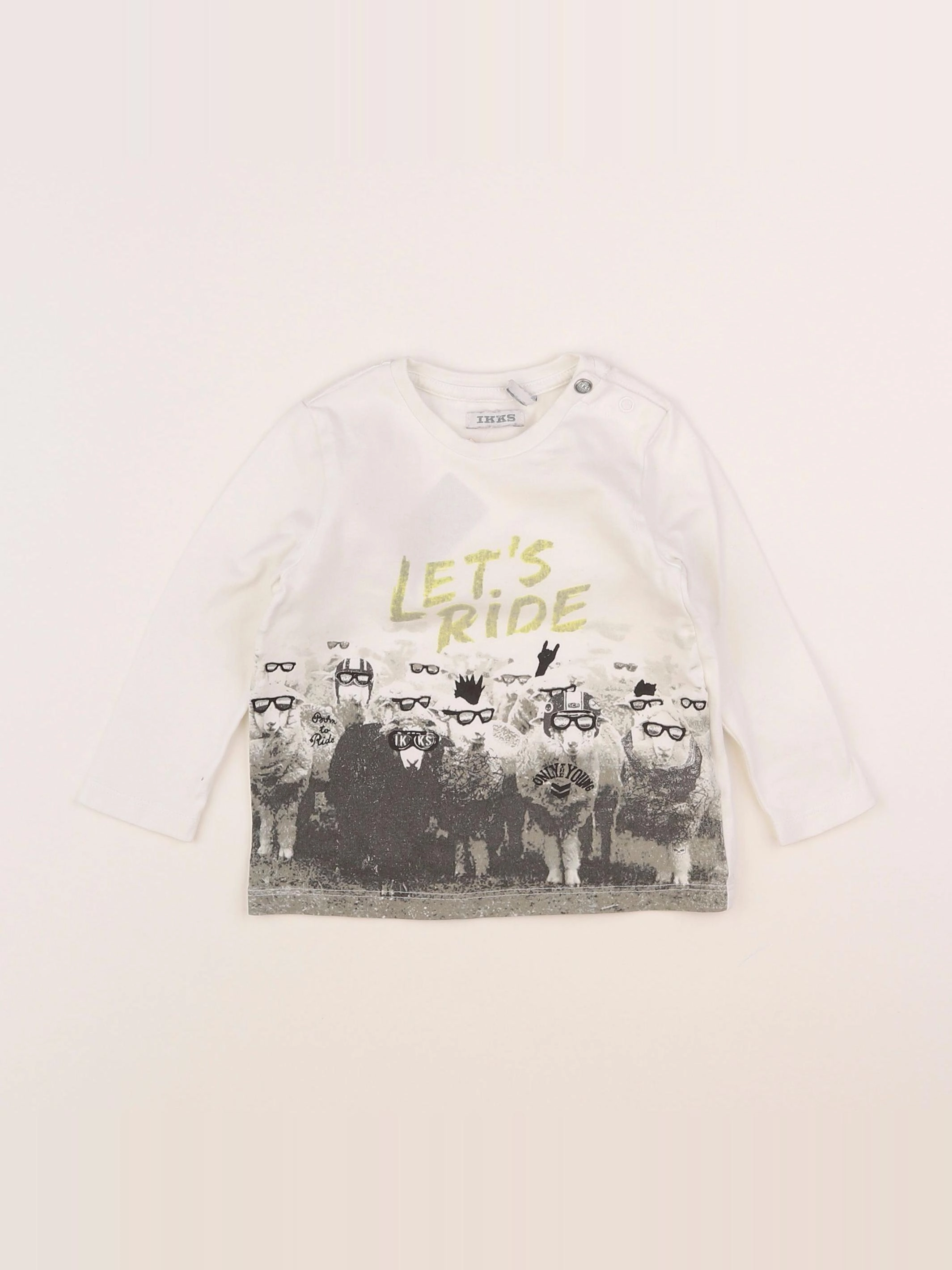 IKKS - tee-shirt blanc - 12 mois
