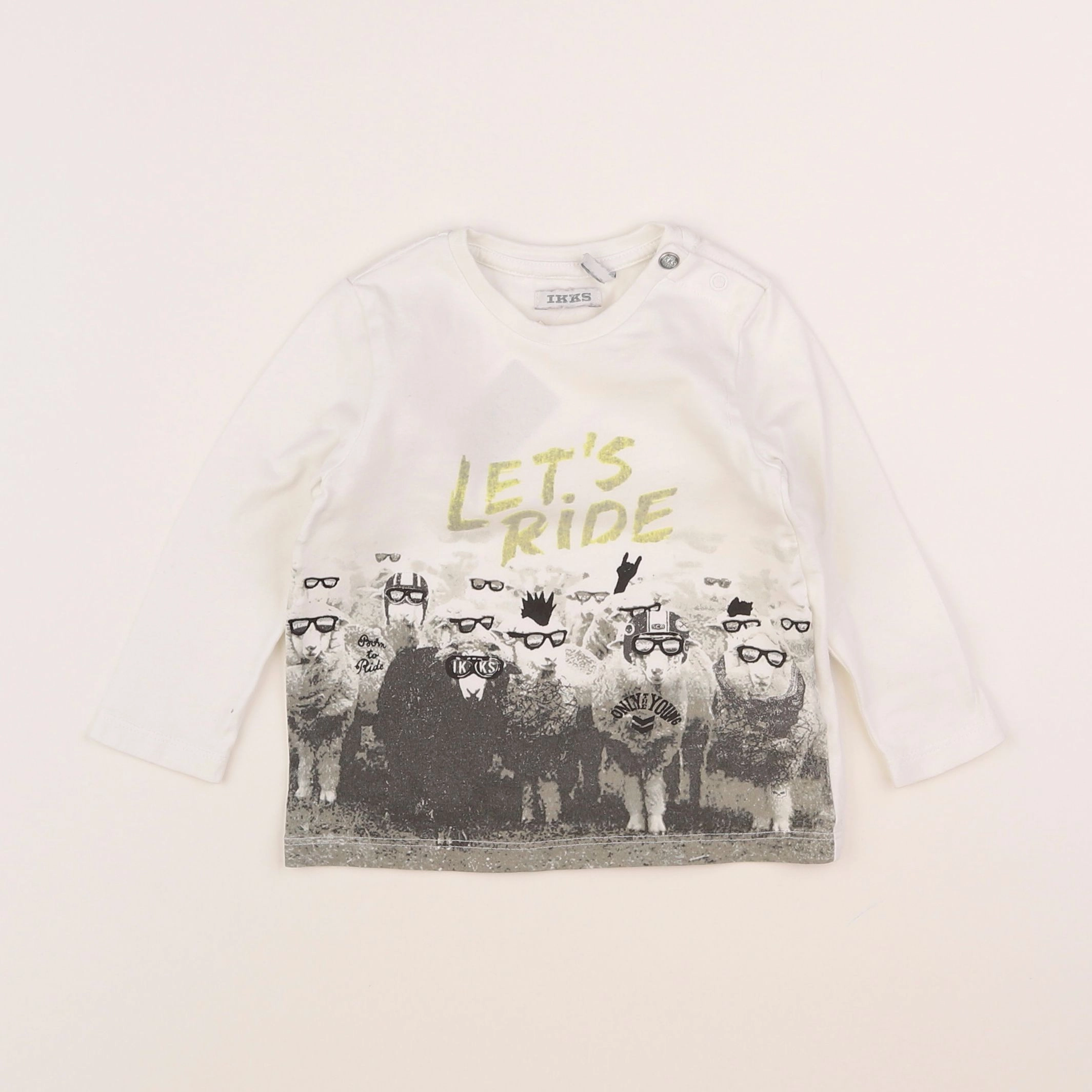 IKKS - tee-shirt blanc - 12 mois