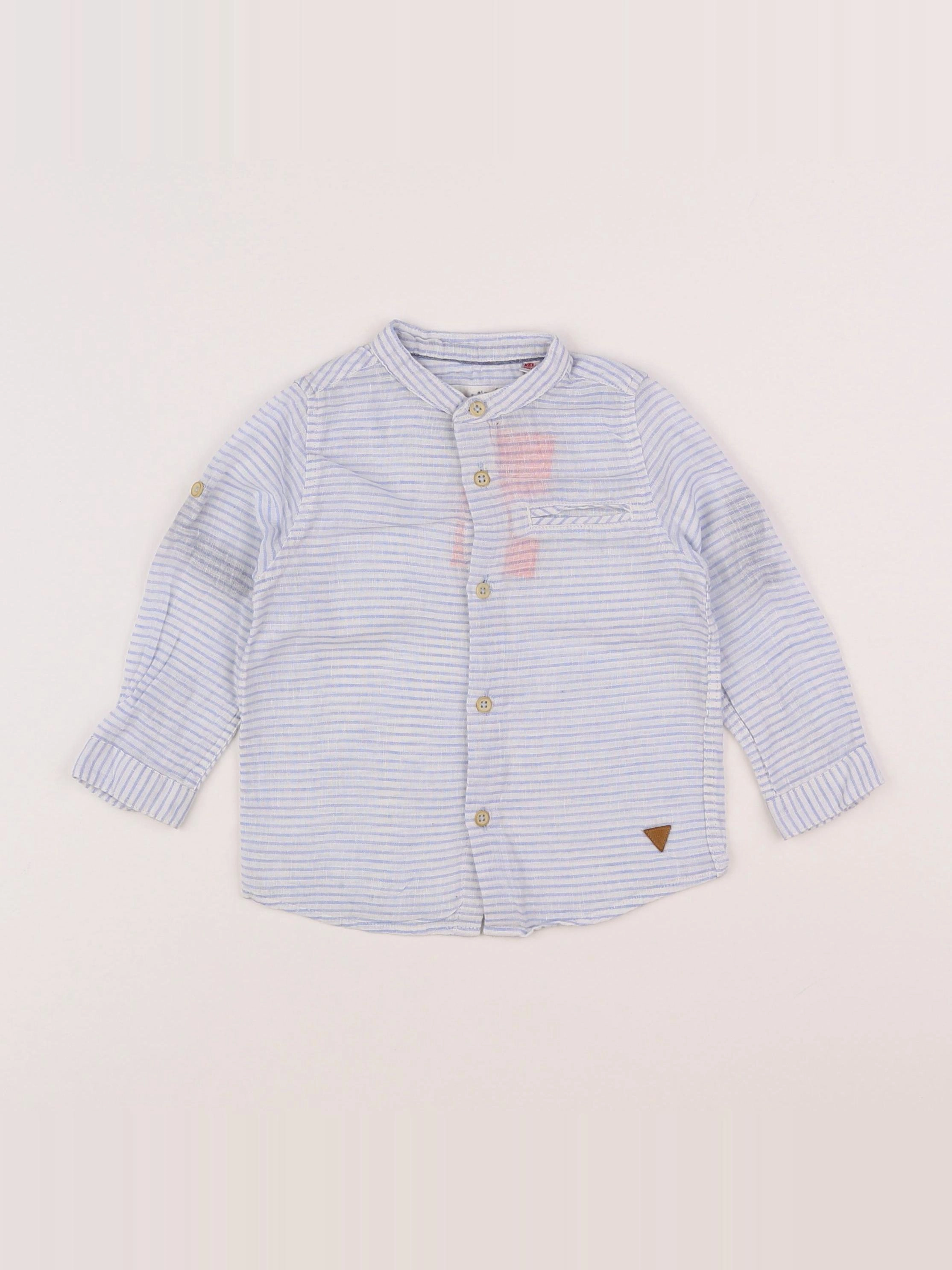 Zara - chemise bleu - 9/12 mois