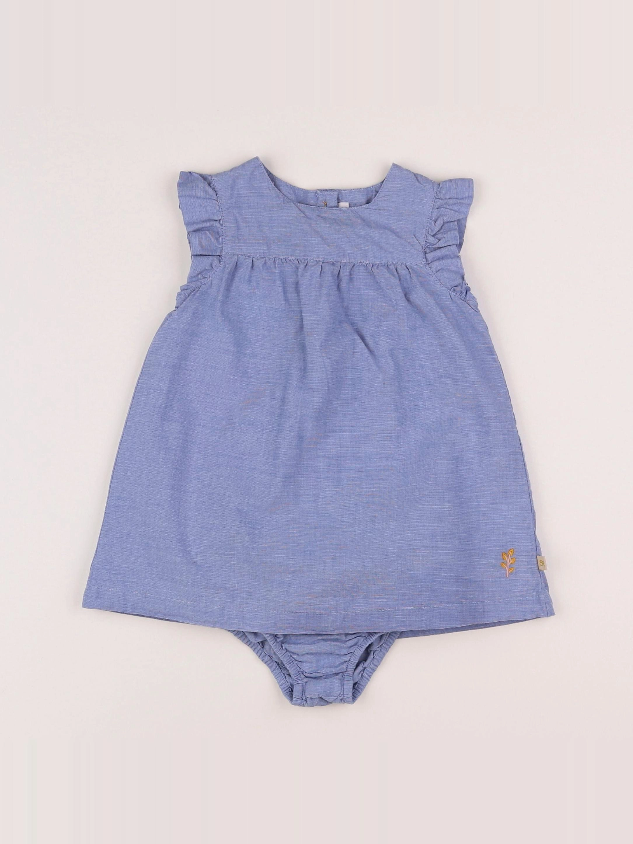 Cadet Rousselle - robe bleu - 12 mois