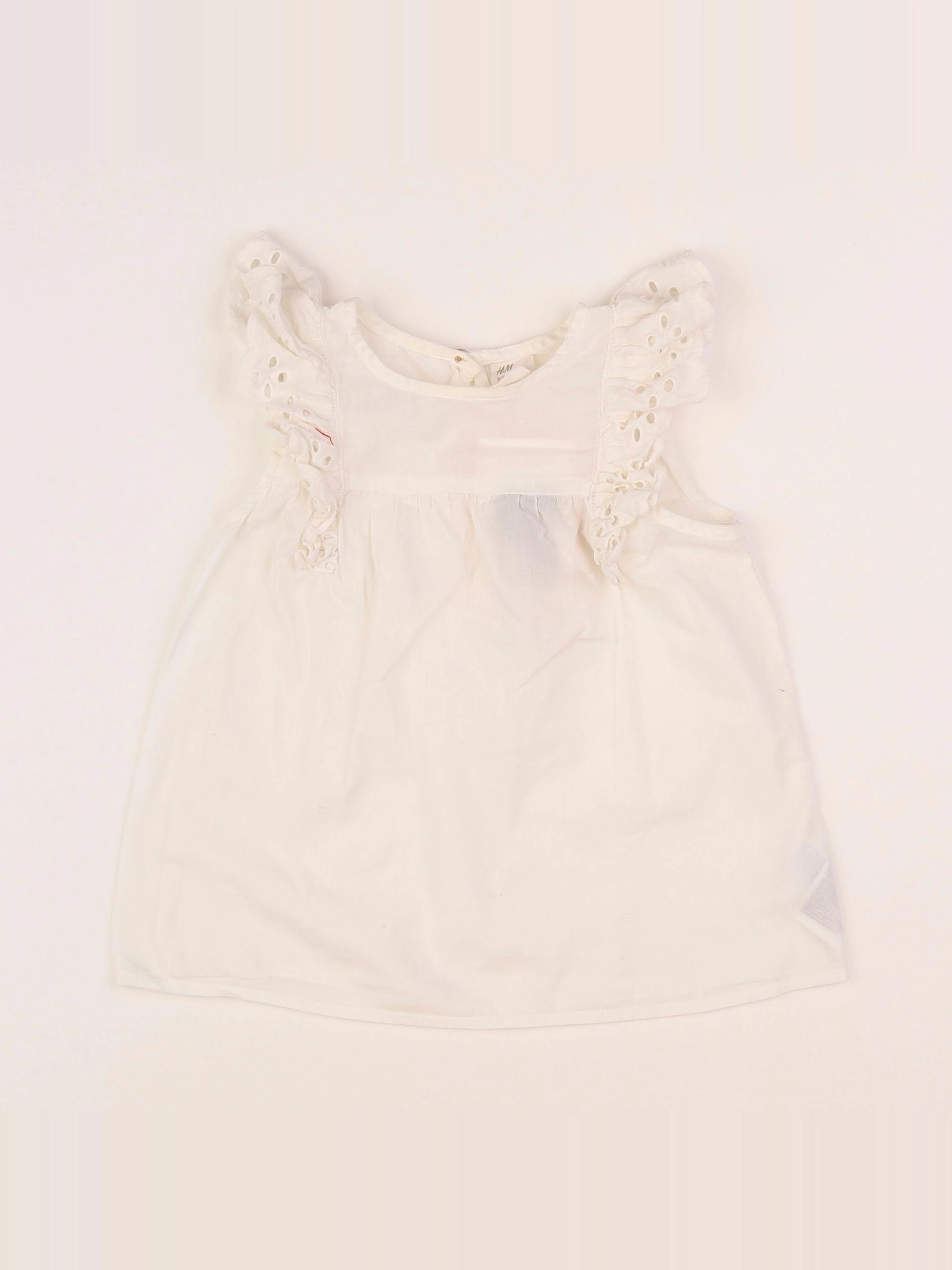 H&M - robe blanc - 12/18 mois