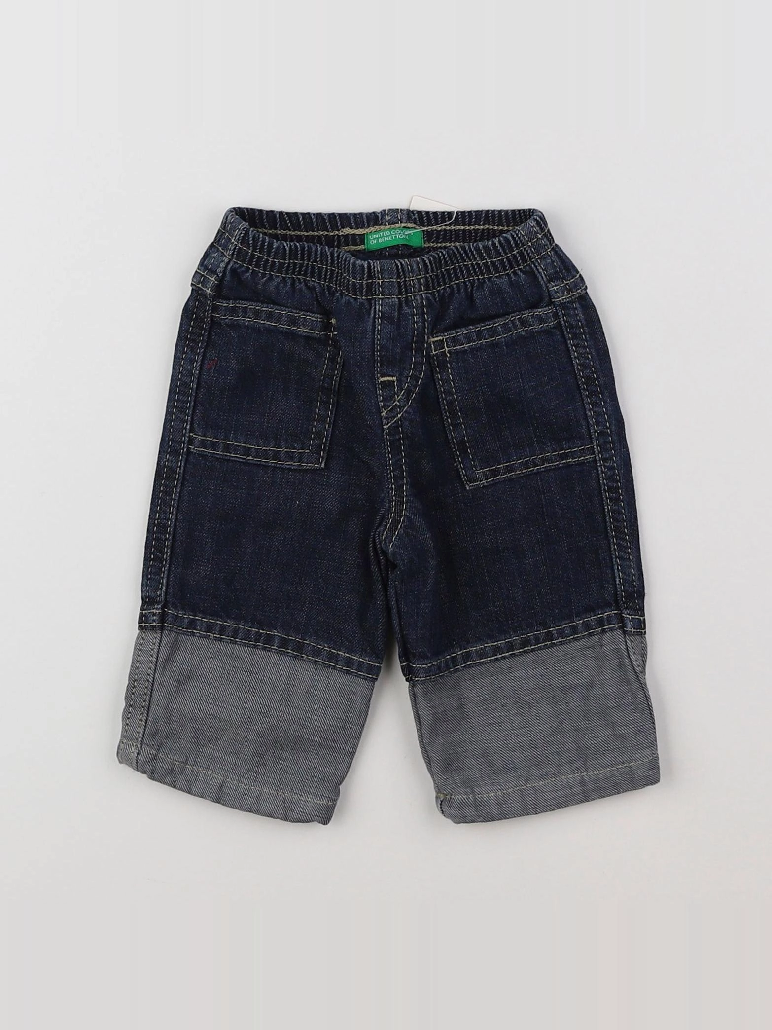 Benetton - jean doublé gris - 3 mois