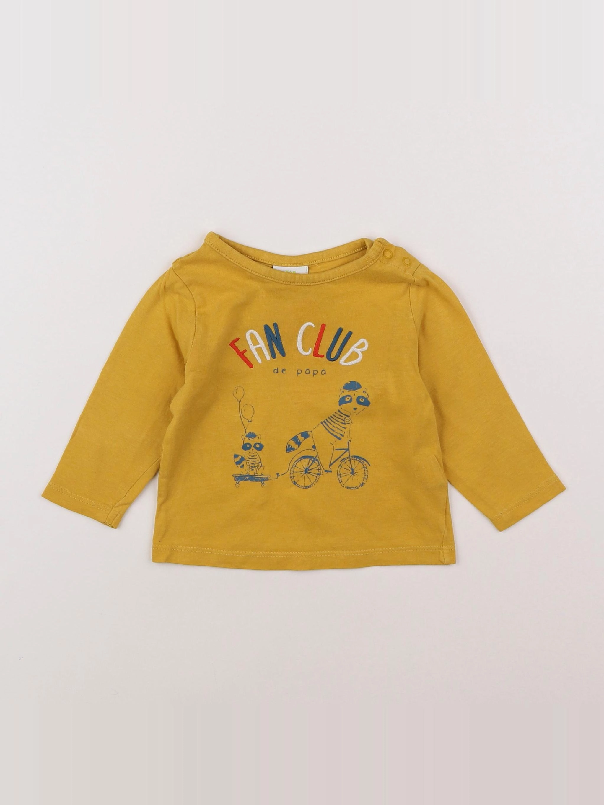 Tape à l'oeil - tee-shirt jaune - 6 mois