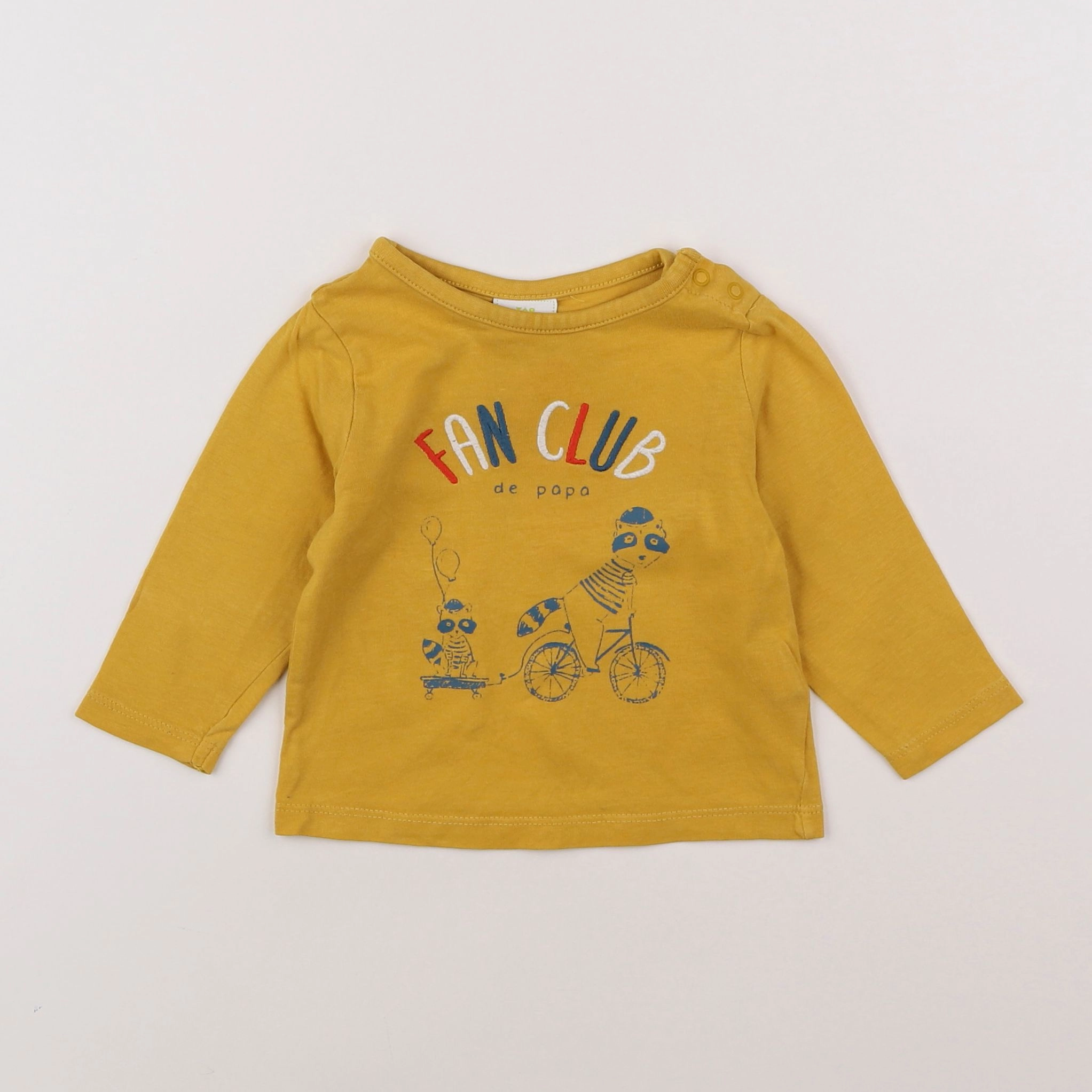 Tape à l'oeil - tee-shirt jaune - 6 mois