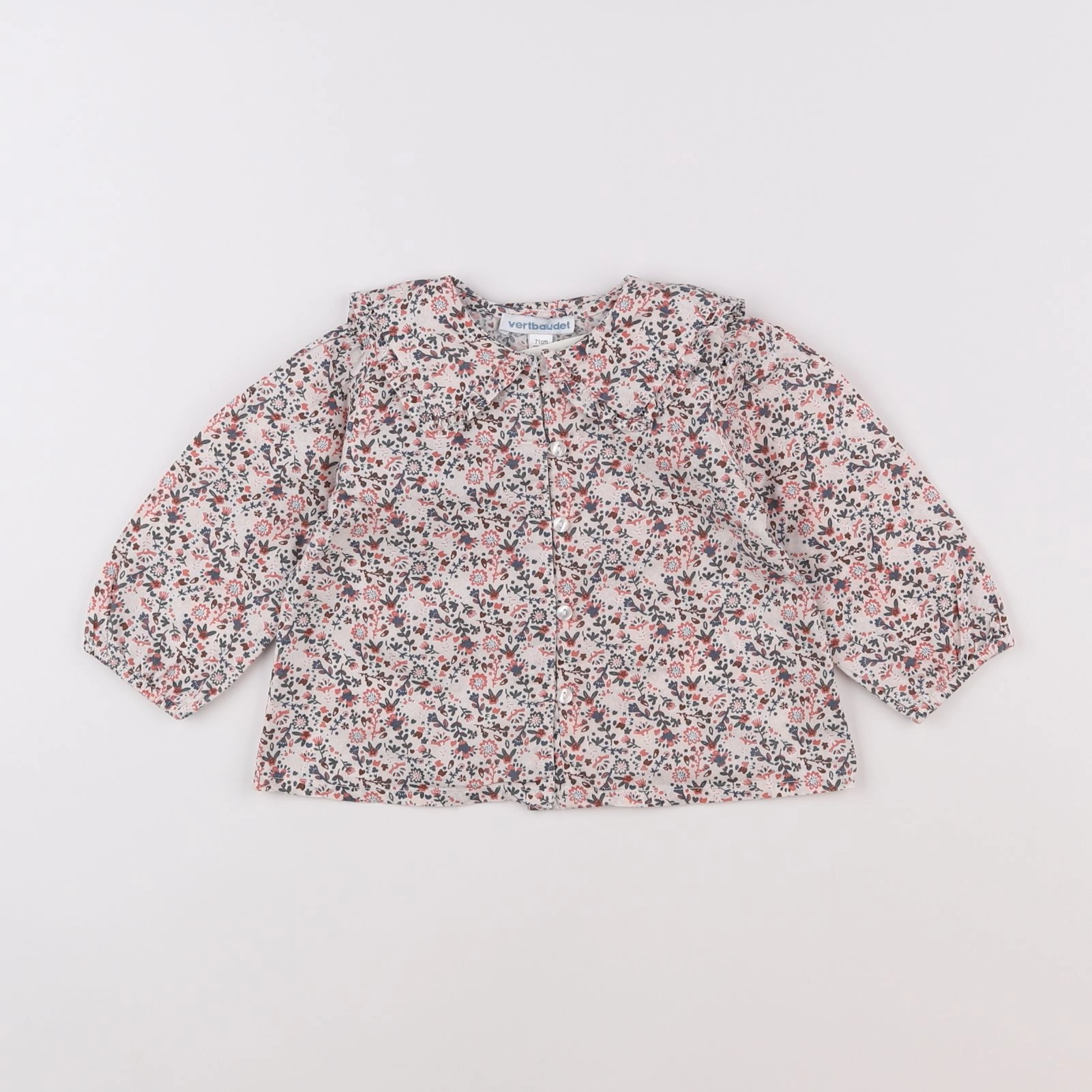 Vertbaudet - blouse rose - 9 mois