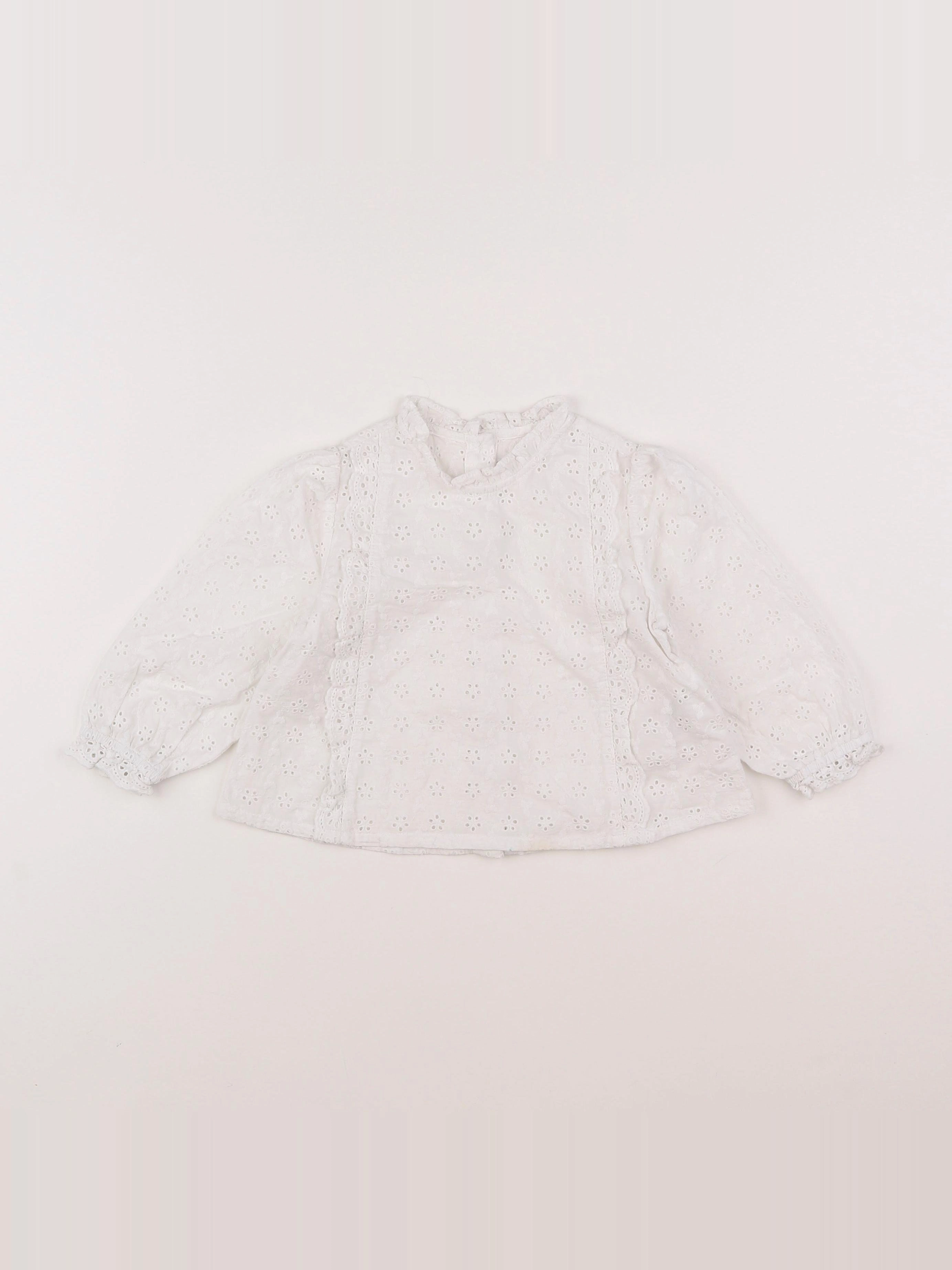Vertbaudet - blouse blanc - 2 ans