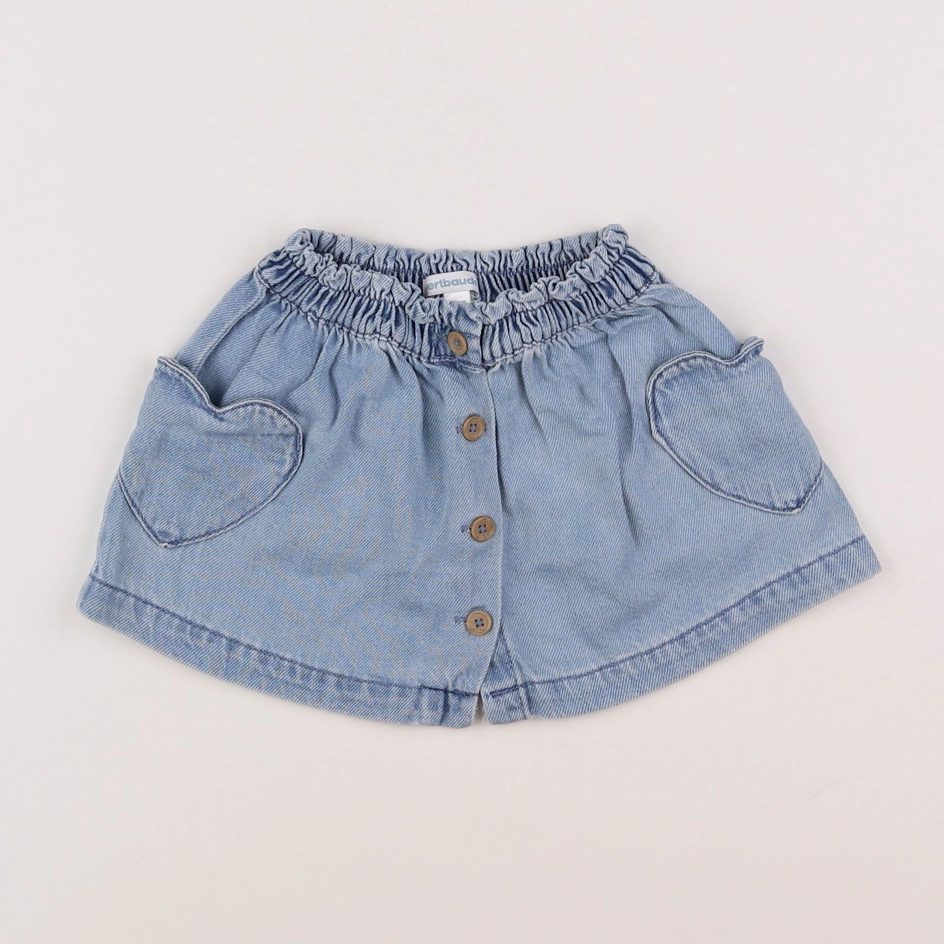 Vertbaudet - jupe bleu - 18 mois