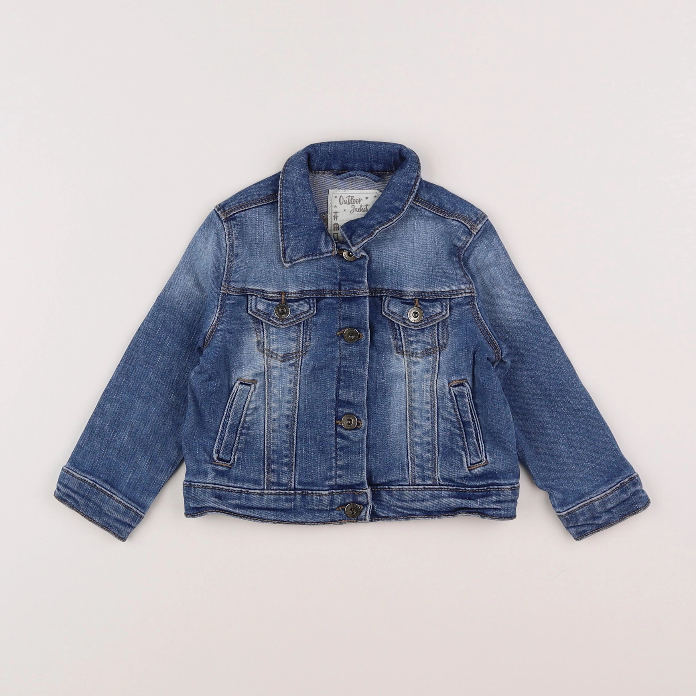 Vertbaudet - veste bleu - 2 ans