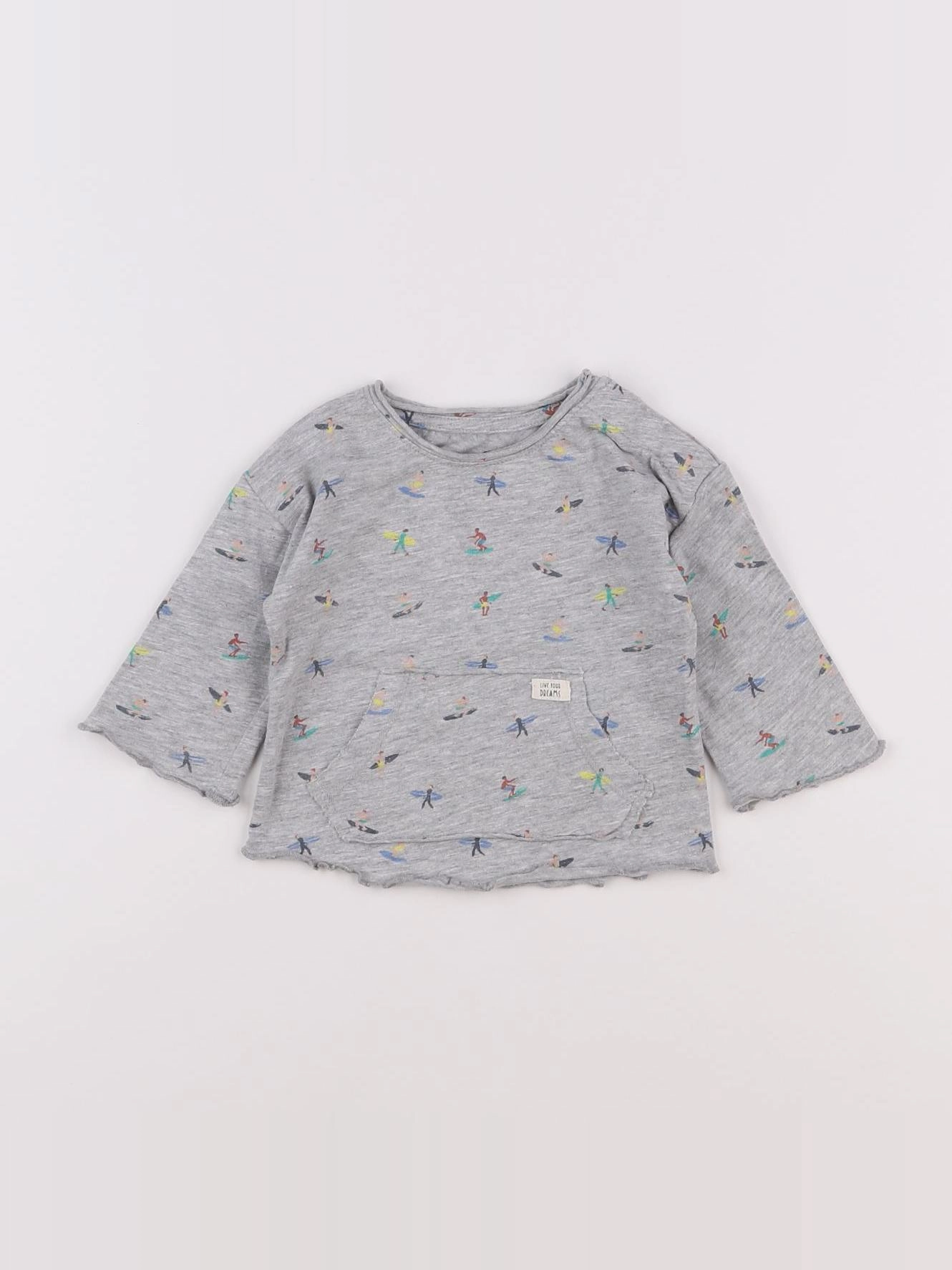 La Redoute - tee-shirt gris - 3 mois