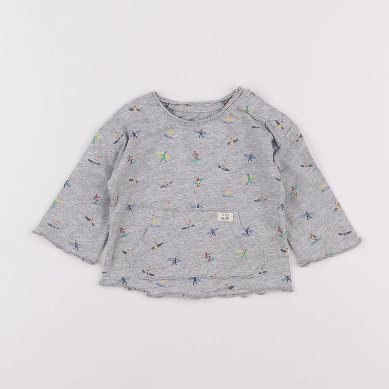 La Redoute - tee-shirt gris - 3 mois