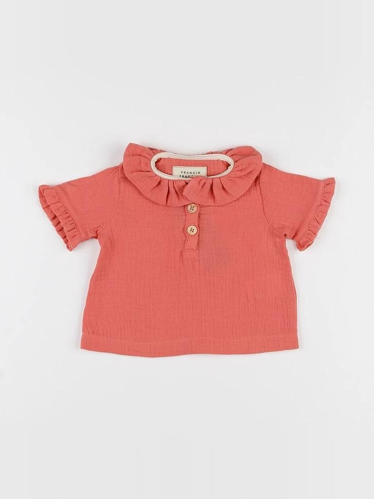 Frangin Frangine - blouse orange blush - 6/9 mois