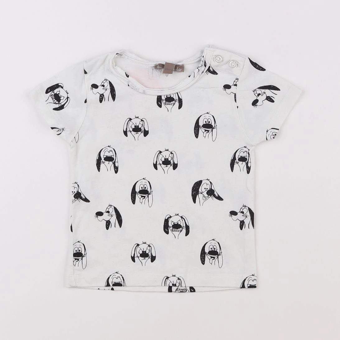 Emile et Ida - tee-shirt blanc - 6 mois