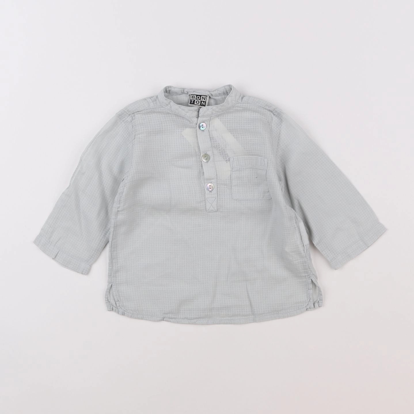 Bonton - chemise vert - 6 mois