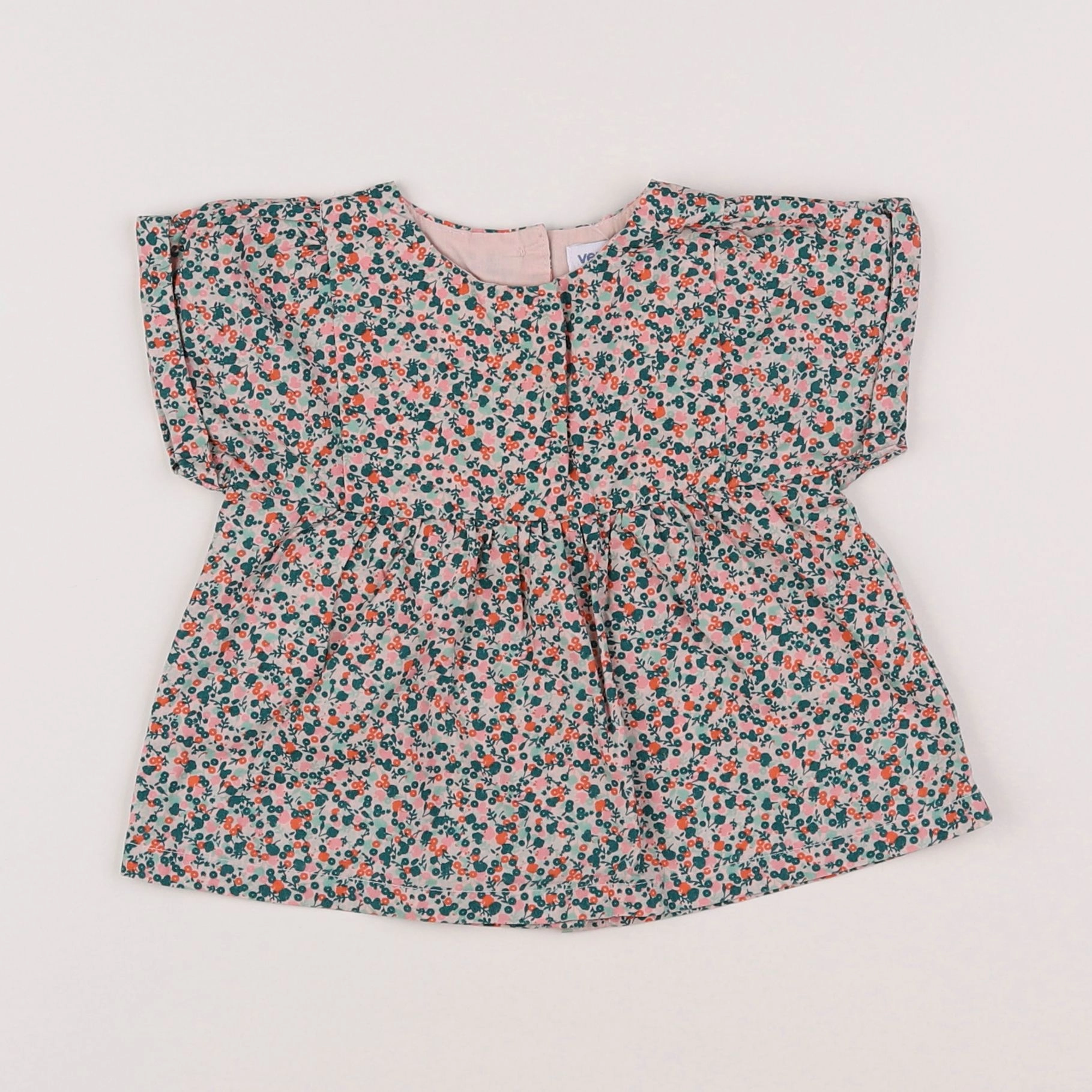 Vertbaudet - blouse multicolore - 12 mois