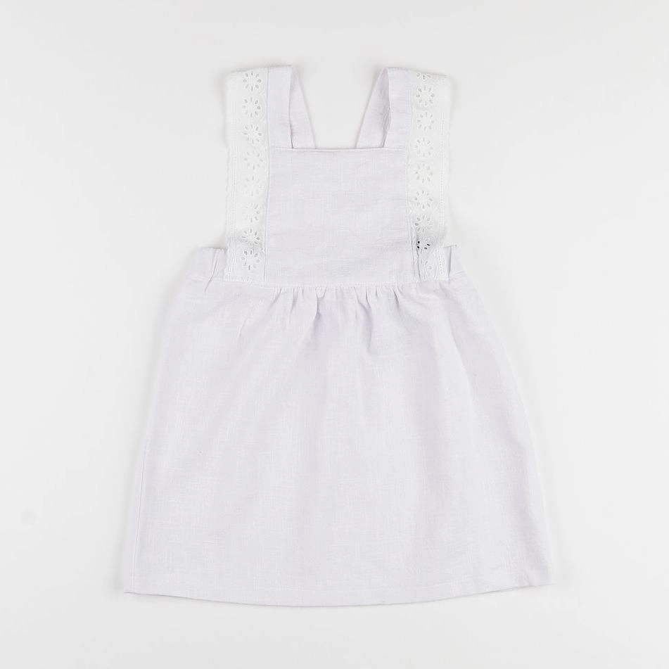 Frangin Frangine - robe blanc dentelle - 3 ans