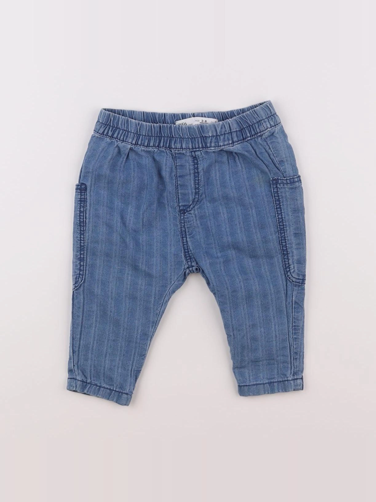 Zara - pantalon bleu - 3/6 mois