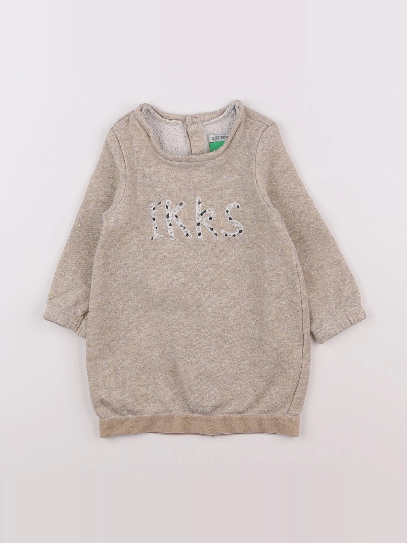 IKKS - robe beige, or - 18 mois