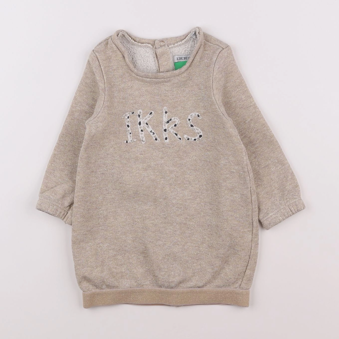 IKKS - robe beige, or - 18 mois