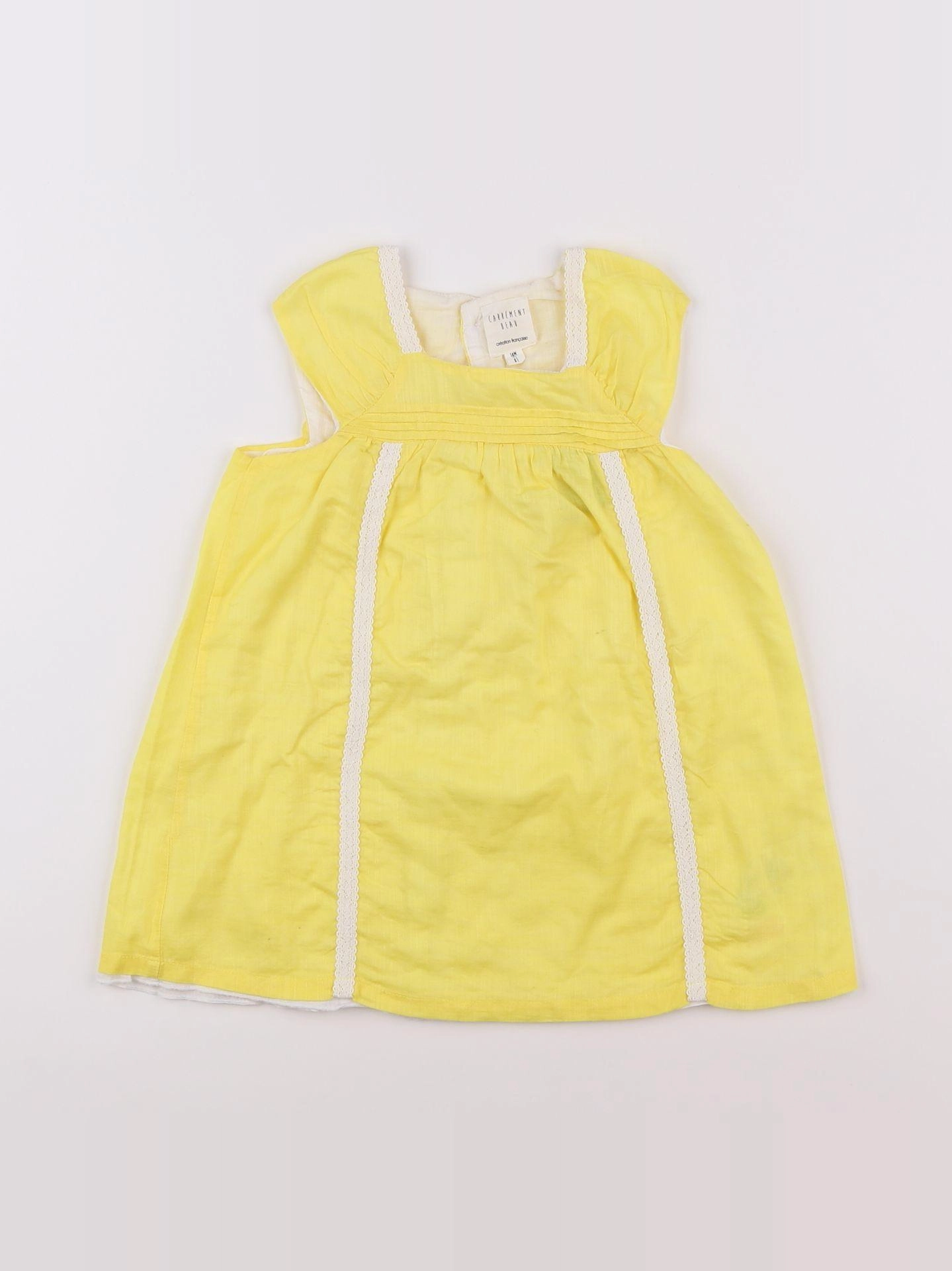 Carrément Beau - robe jaune - 18 mois