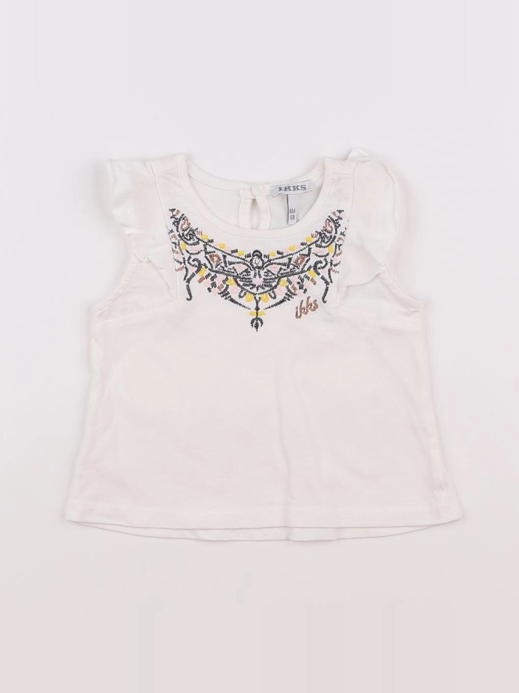 IKKS - tee-shirt blanc - 6 mois