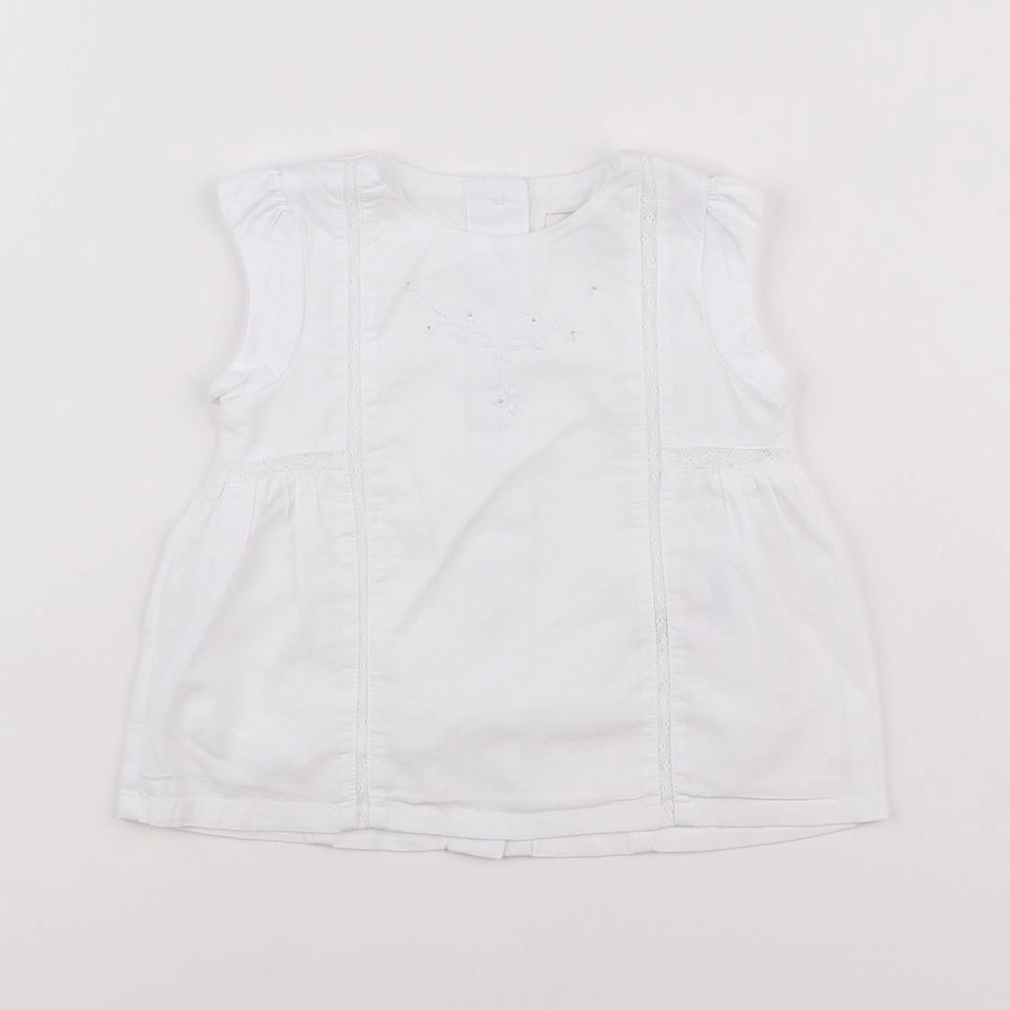 Cyrillus - blouse blanc - 6 mois