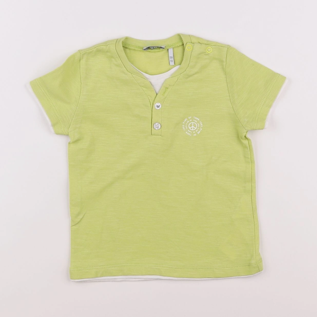 IKKS - tee-shirt jaune - 18 mois