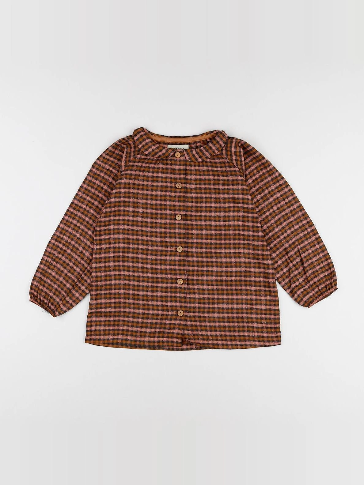 Frangin Frangine - blouse carreaux lurex - 2 ans