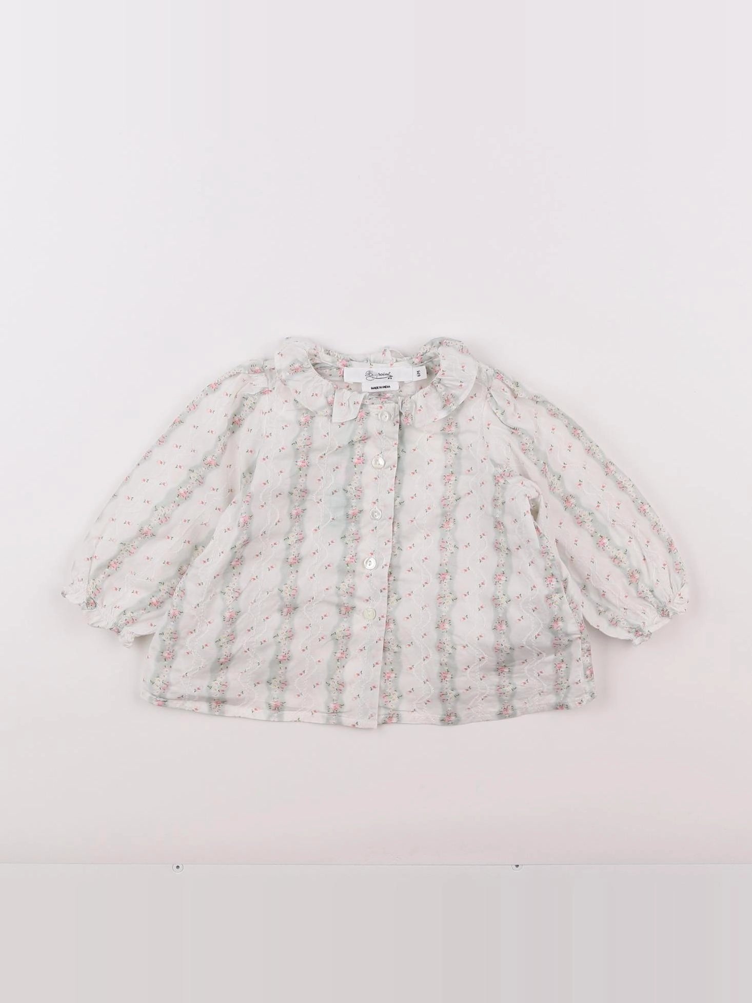 Bonpoint - blouse blanc - 6 mois