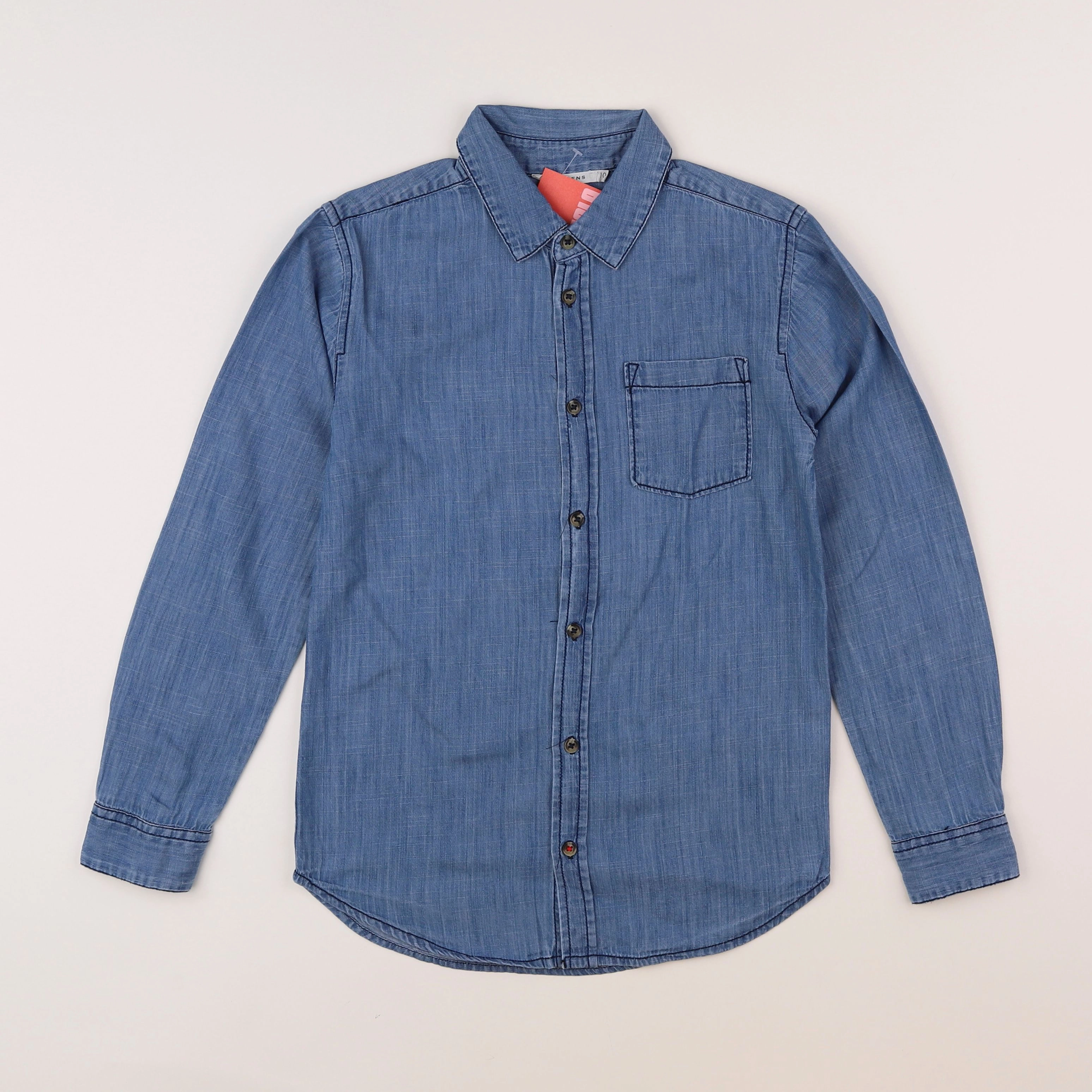 Monoprix - chemise bleu - 10 ans