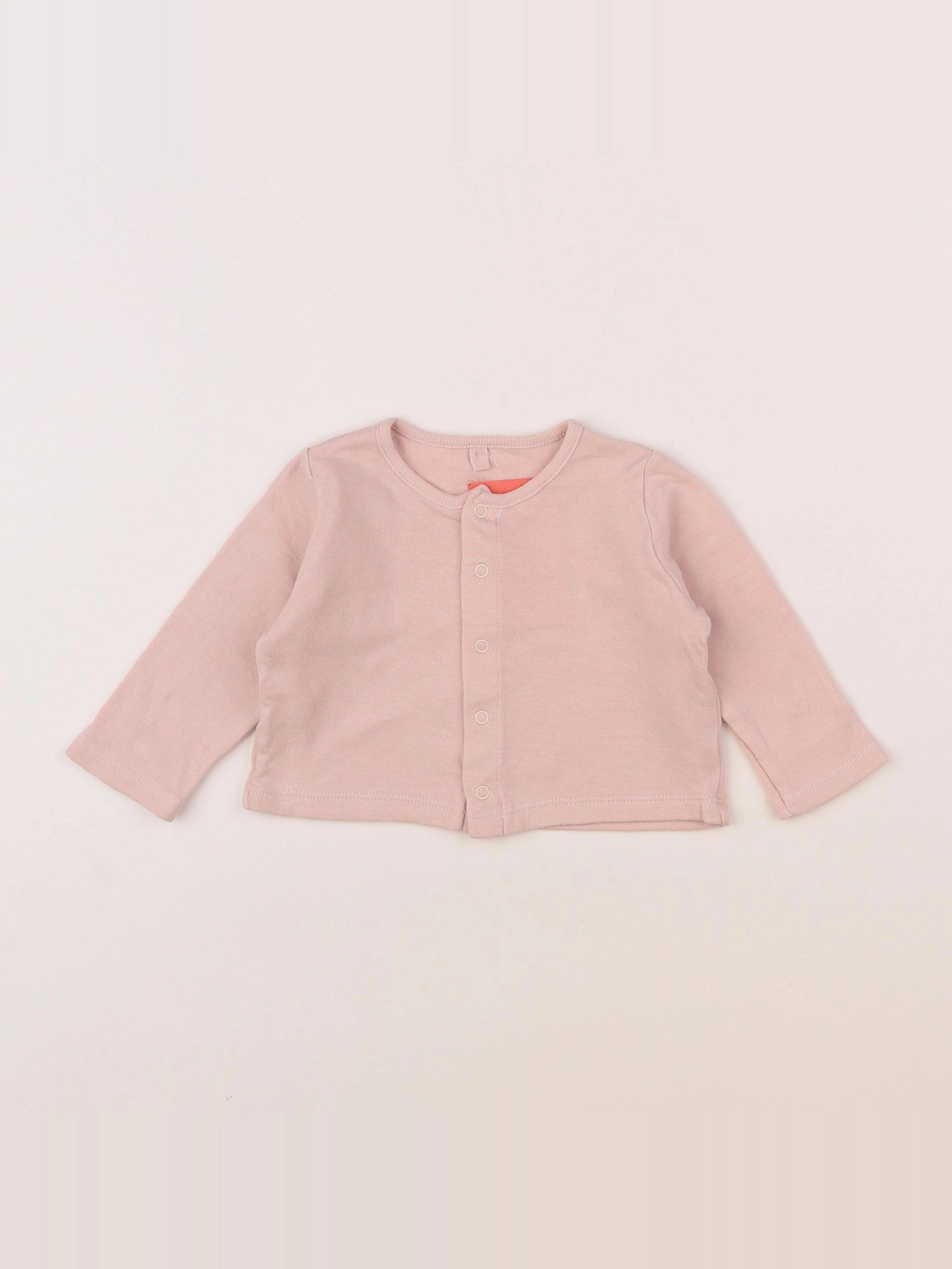 Petit Bateau - tee-shirt rose - 6 mois