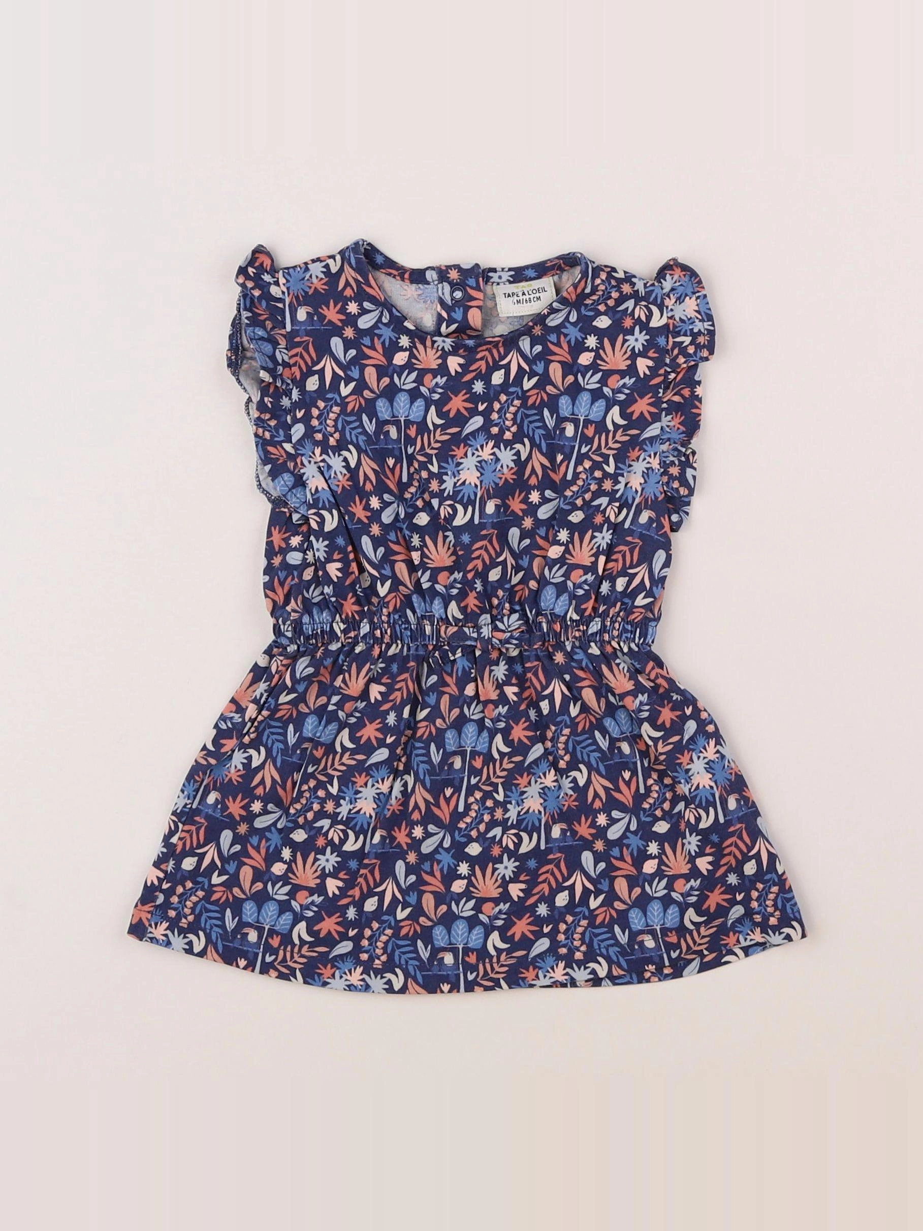 Tape à l'oeil - robe bleu - 6 mois