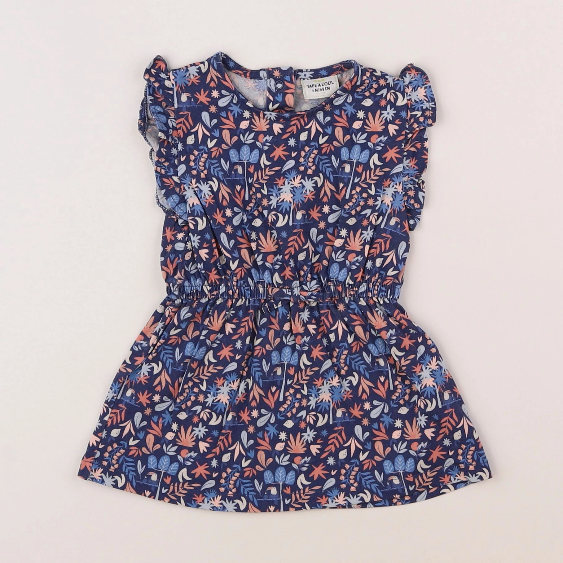 Tape à l'oeil - robe bleu - 6 mois