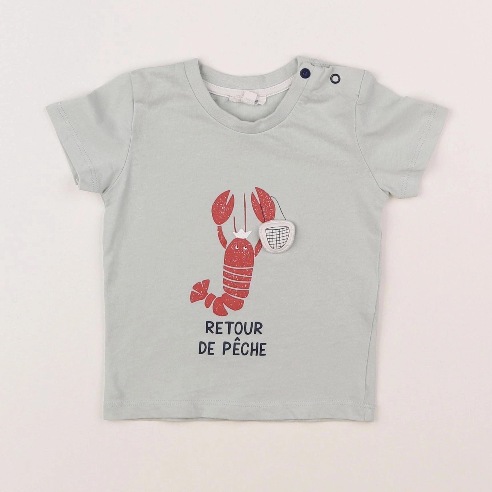 Absorba - tee-shirt bleu - 12 mois