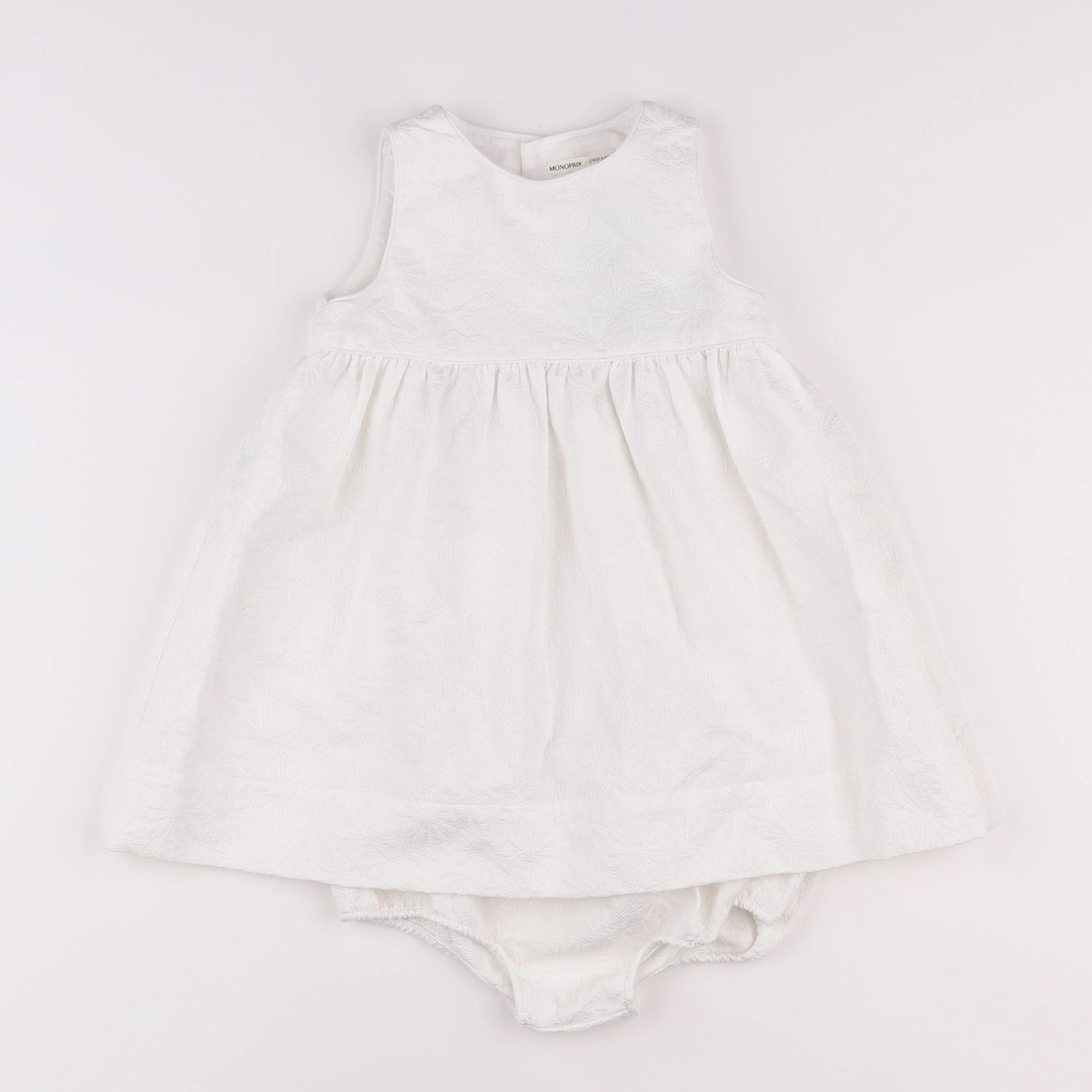 Monoprix - robe blanc - 18 mois